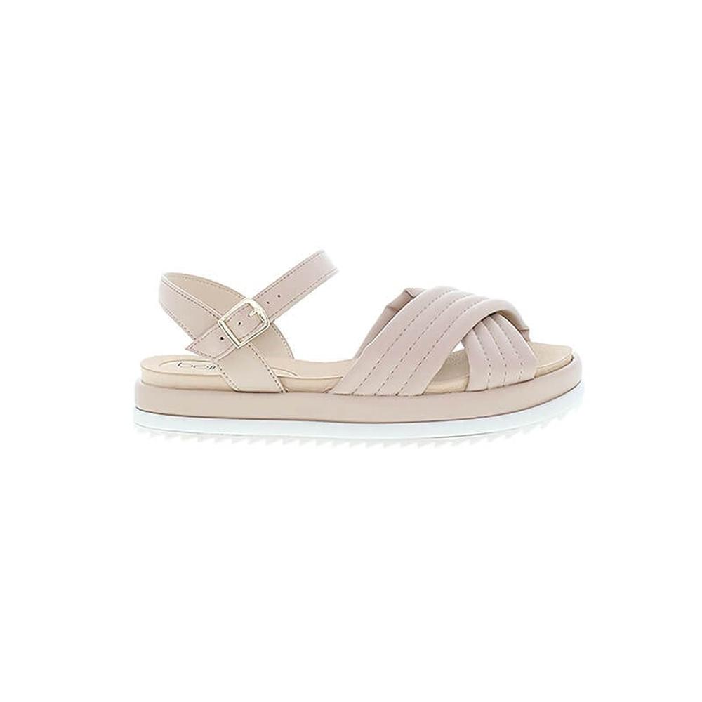 Foto 2 pulgar | Sandalias Flat Beira Rio Rita Cruce Beige para Mujer