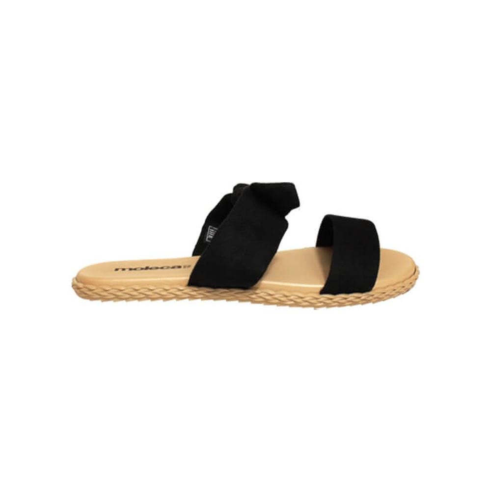 Foto 2 pulgar | Sandalia Flat Moleca Dominica Duo Cafe para Mujer