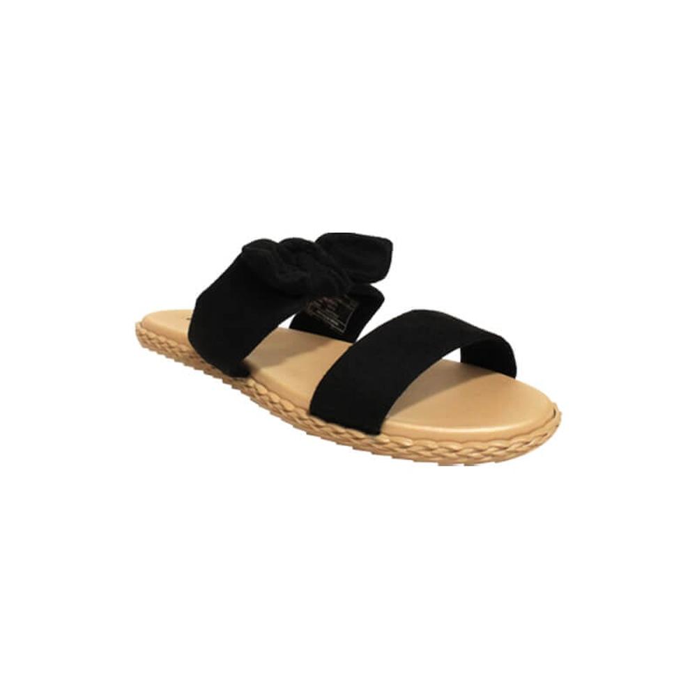Foto 3 pulgar | Sandalia Flat Moleca Dominica Duo Cafe para Mujer