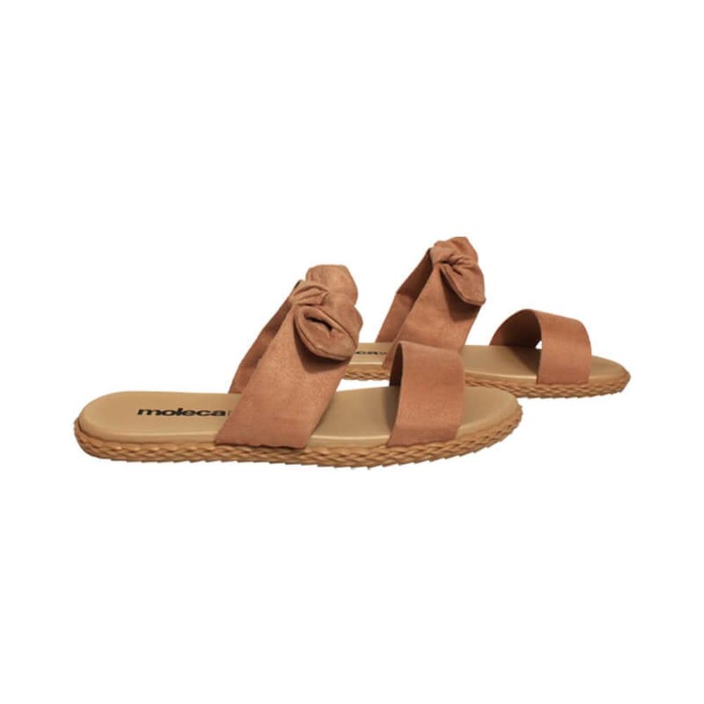 Foto 6 | Sandalia Flat Moleca Dominica Duo Cafe para Mujer