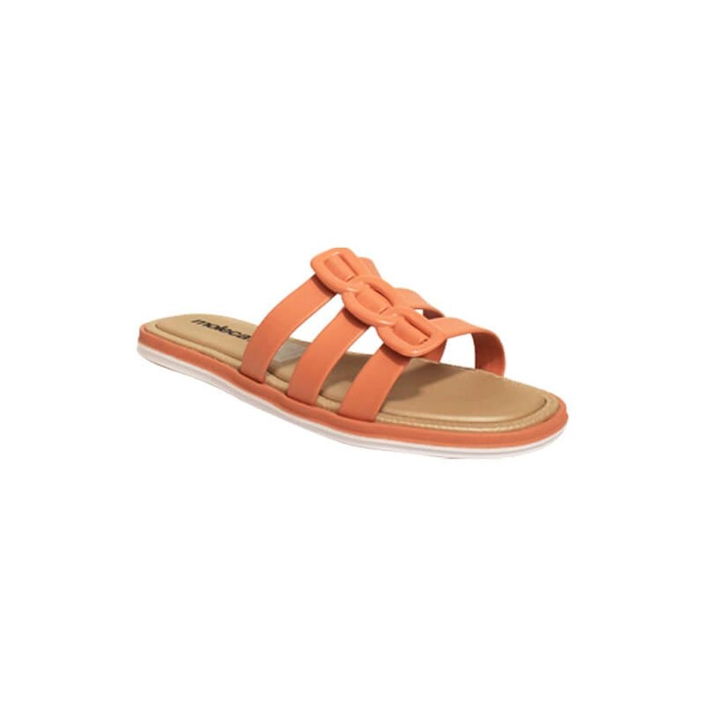 Foto 3 pulgar | Sandalia Flat Moleca Dacil Tri Naranja para Mujer