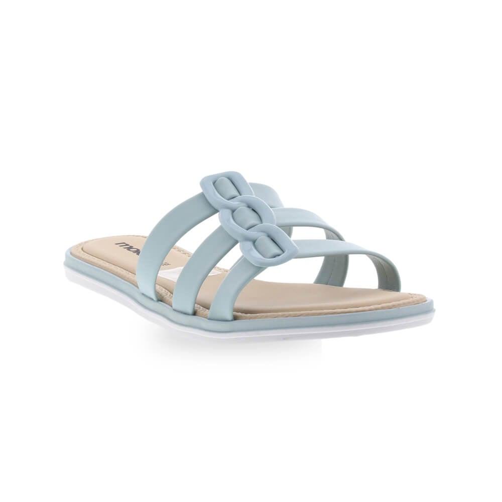 Foto 6 pulgar | Sandalia Flat Moleca Dacil Tri Naranja para Mujer