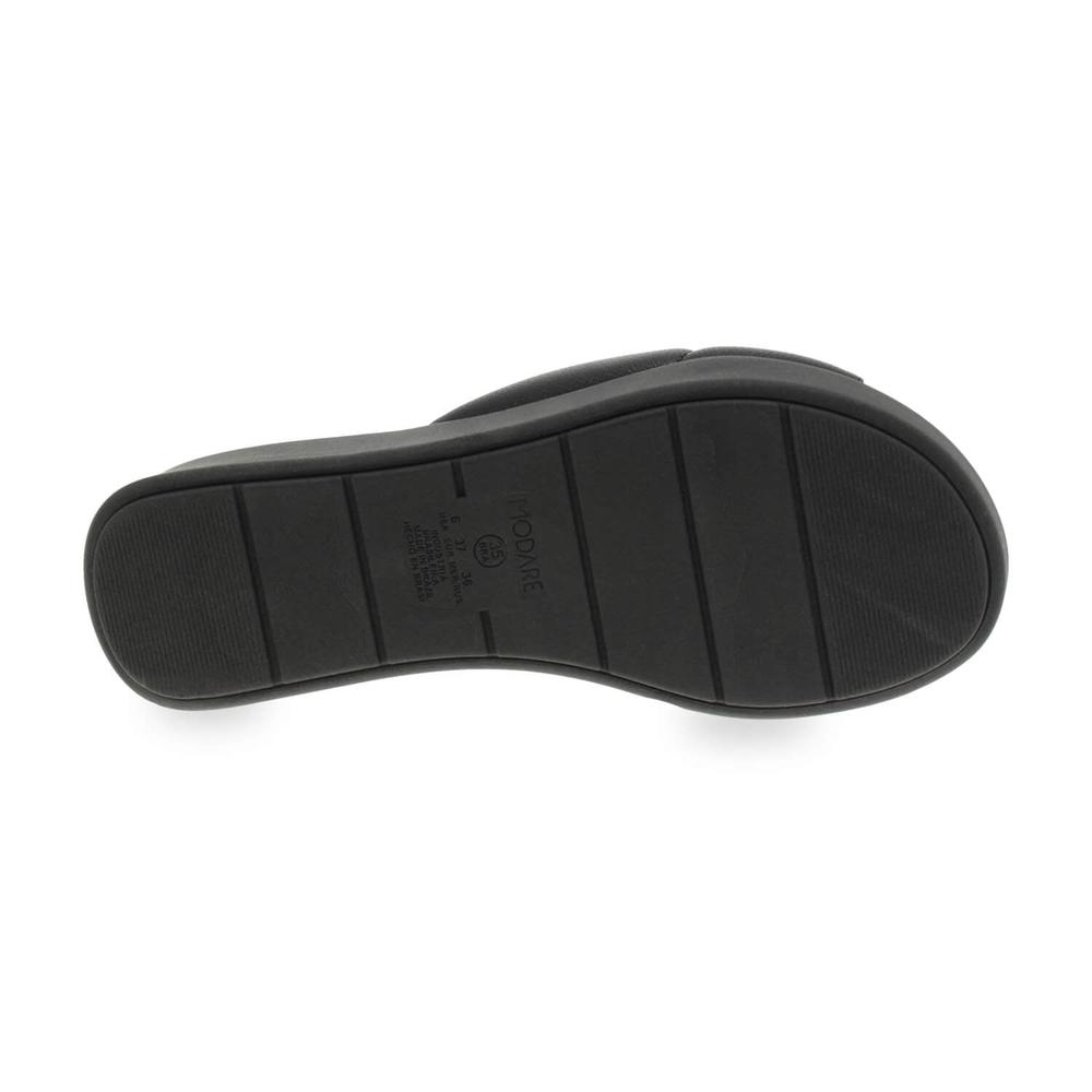 Foto 4 pulgar | Sandalias Plataforma Plana Modare Mayoree Flat Negras para Mujer