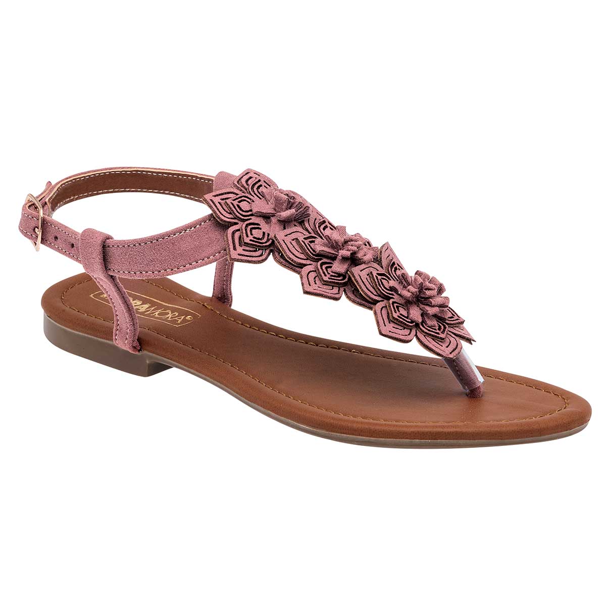 Foto 2 pulgar | Sandalias Moramora Rosas para Mujer
