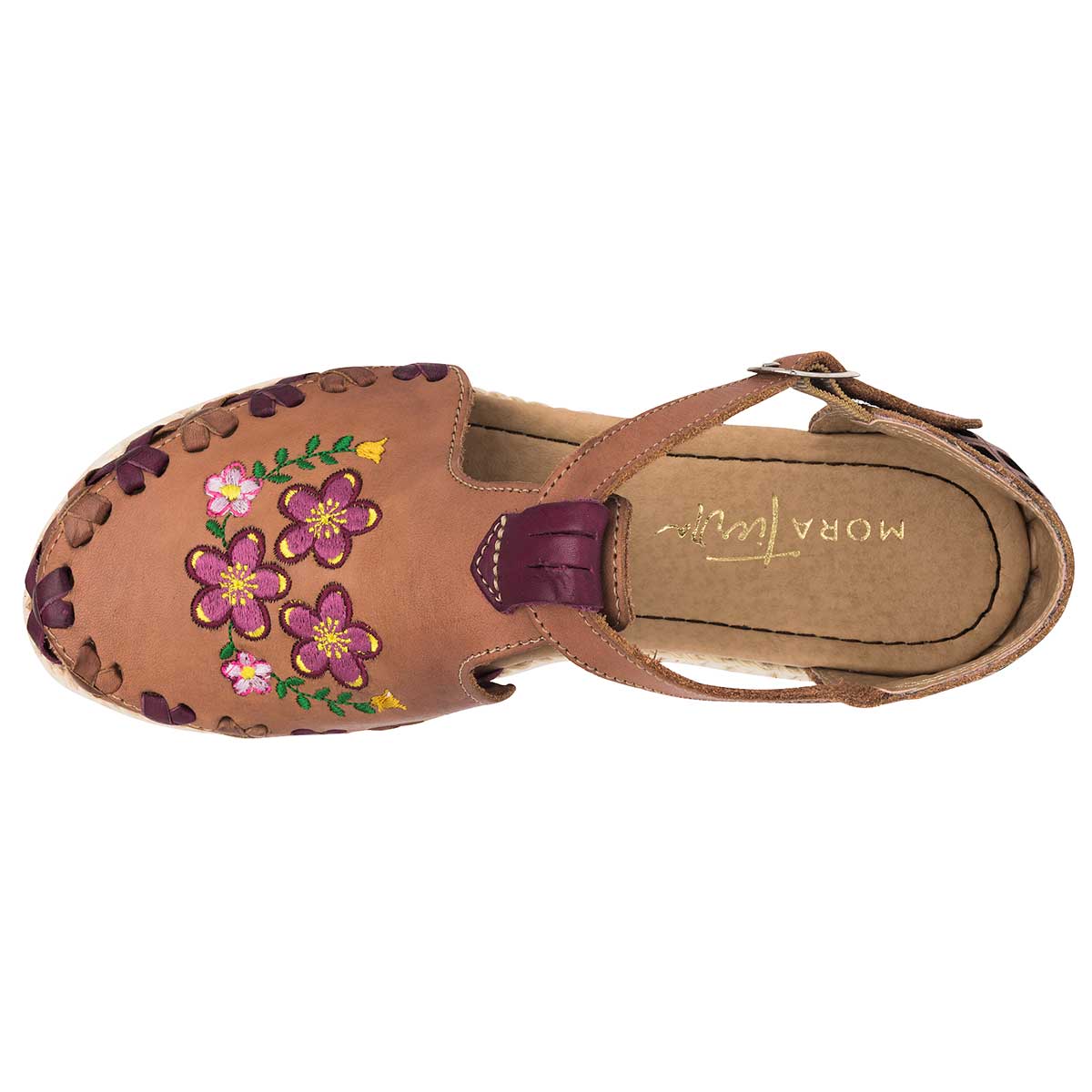 Foto 3 pulgar | Sandalias Mora Tierra Camel para Mujer