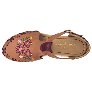 Foto 2 | Sandalias Mora Tierra Camel para Mujer