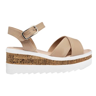 Foto 3 | Sandalias Lady One Beiges para Mujer