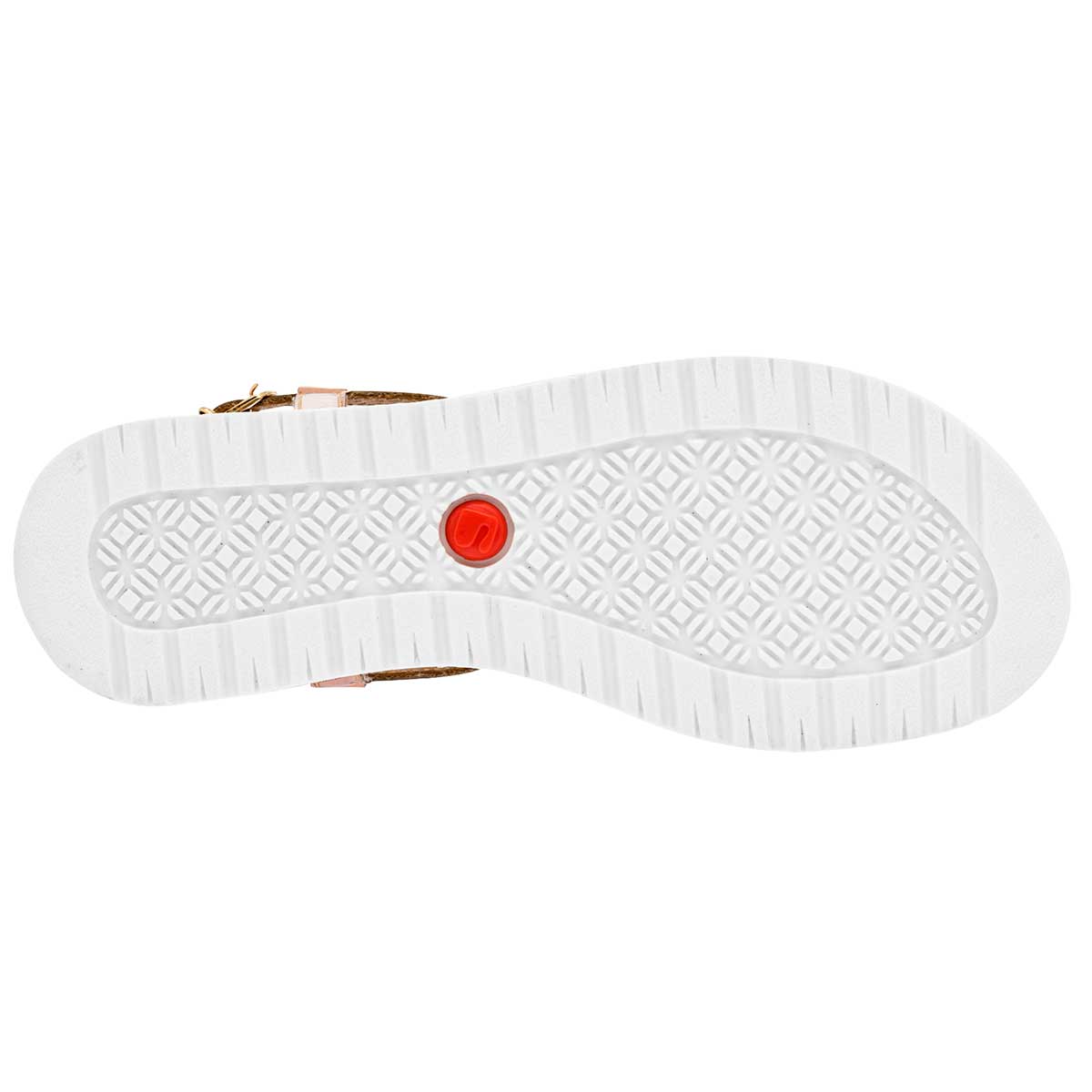Foto 4 pulgar | Coqueta Sandalia Para Mujer Dorado Multicolor, Código 100802-2