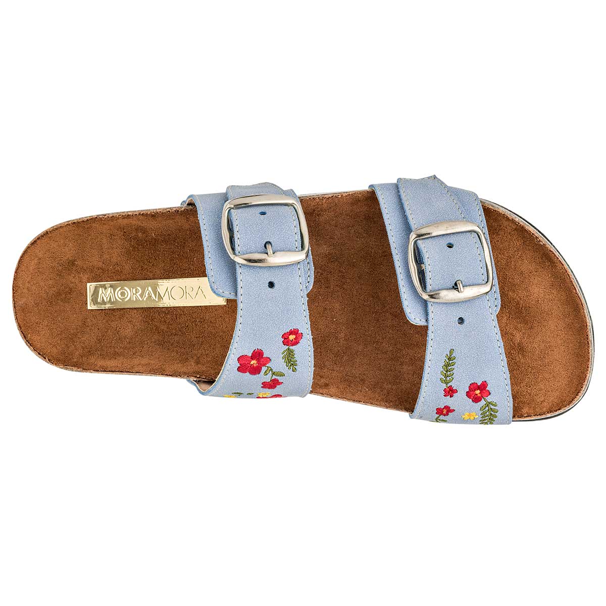 Foto 3 pulgar | Sandalia para Mujer Moramora Azul 109089-1