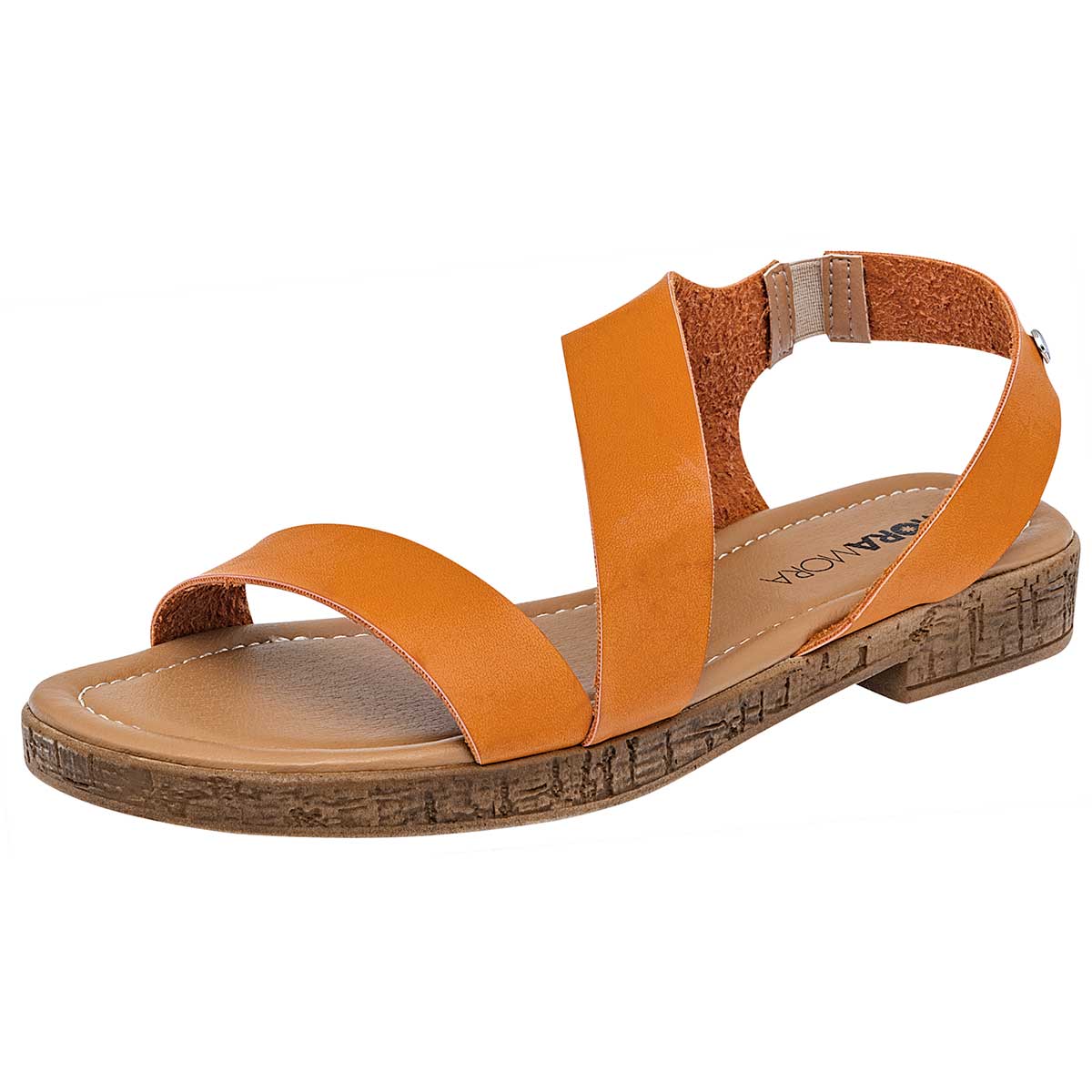 Sandalias Moramora Anaranjadas para Mujer