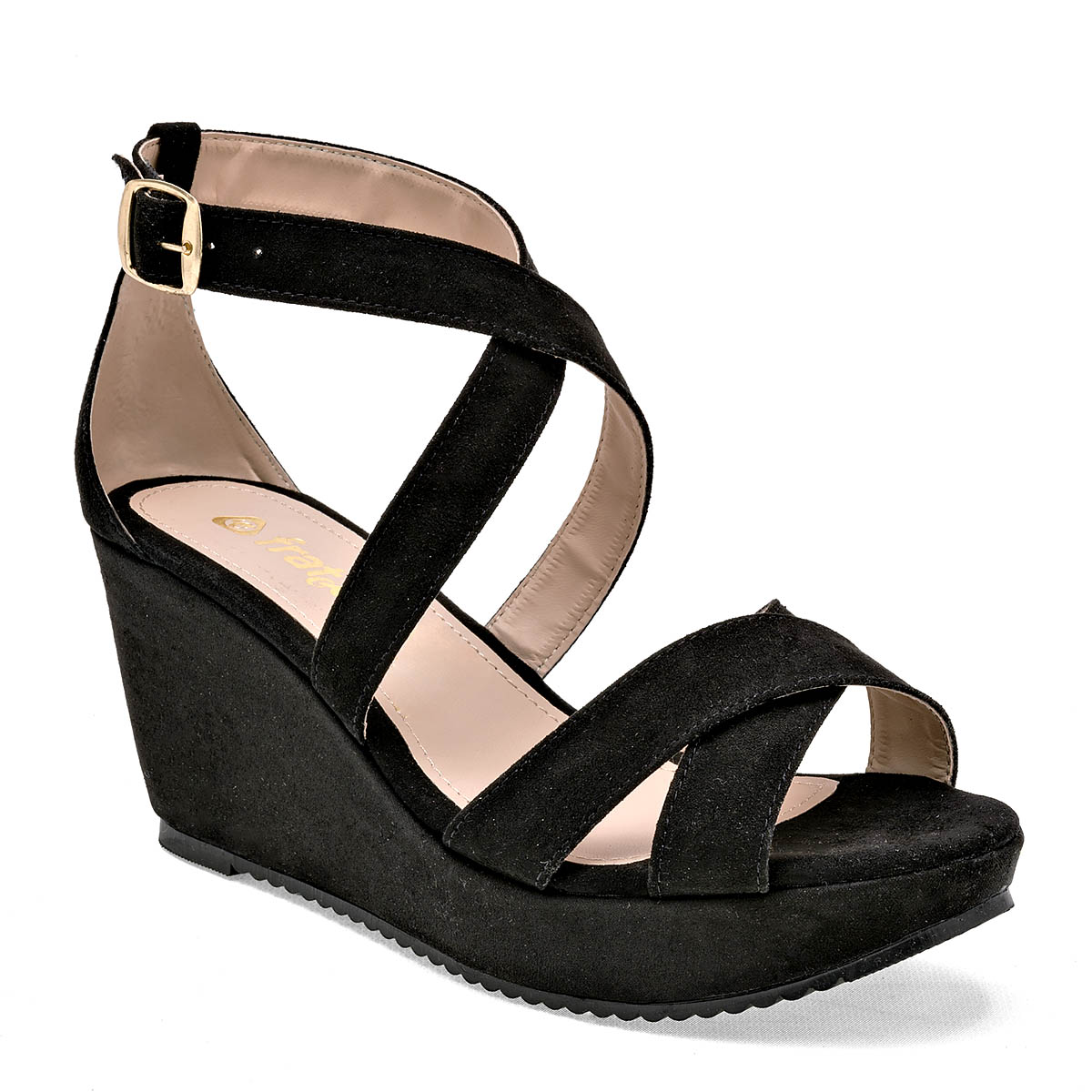 Foto 2 pulgar | Sandalias Fratta Negras para Mujer