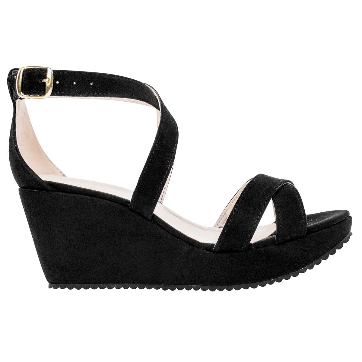 Foto 4 pulgar | Sandalias Fratta Negras para Mujer