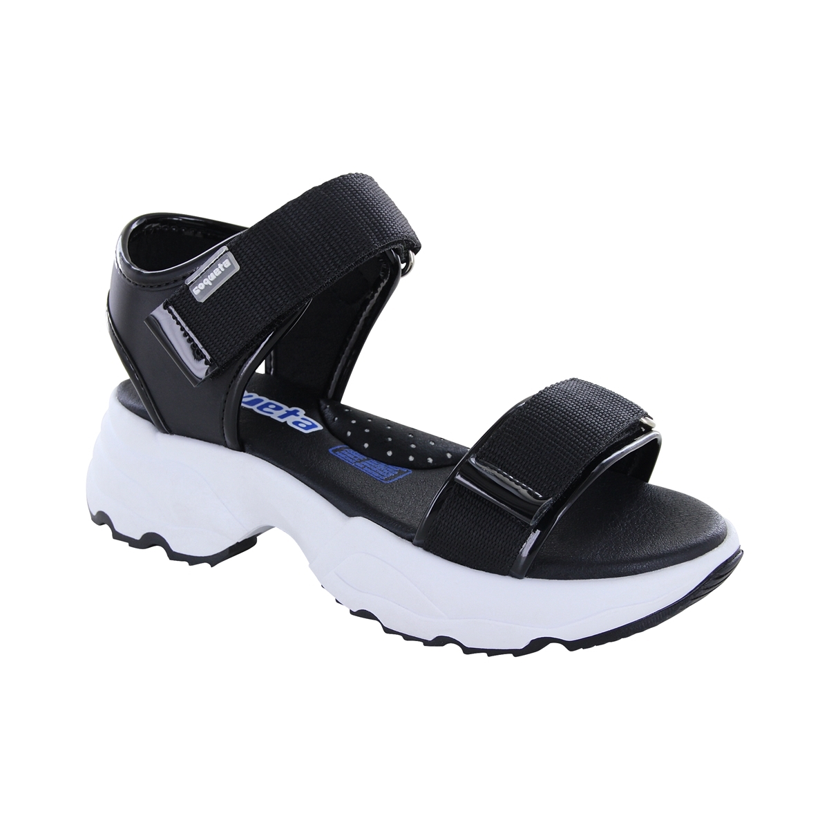 Foto 2 pulgar | Coqueta Sandalia Para Mujer Negro, Código 118513-2