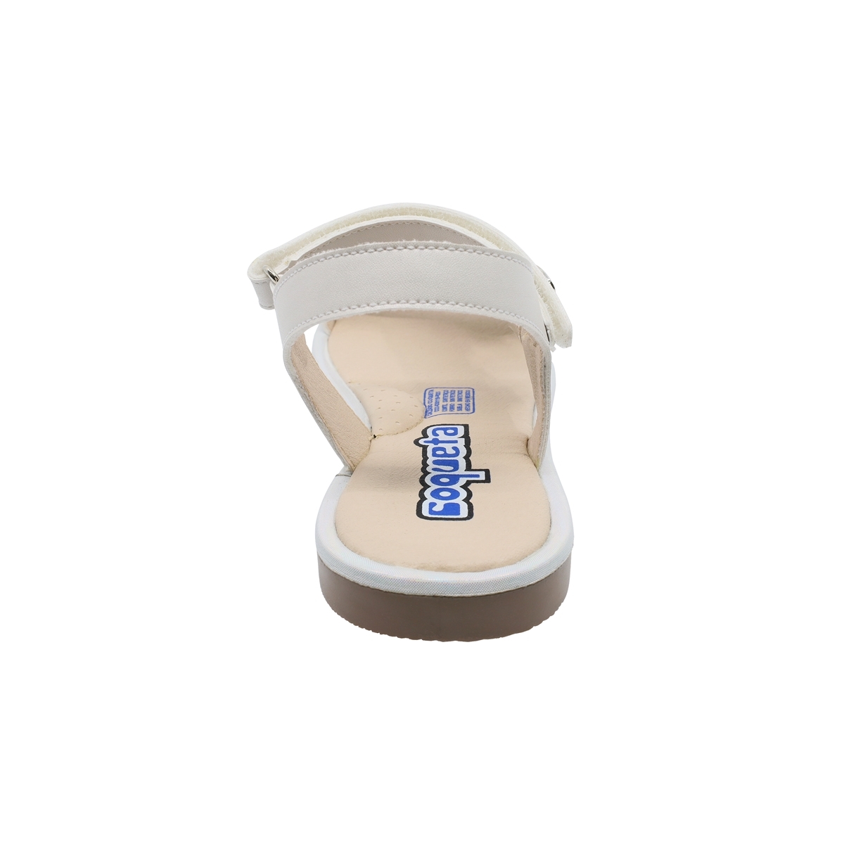 Foto 4 pulgar | Coqueta Sandalia Para Mujer Blanco, Código 118507-2