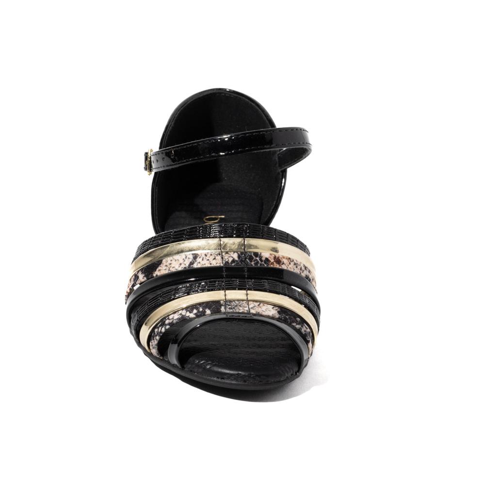 Foto 4 pulgar | Sandalia Flat Beira Rio Romy Franjas Negro Para Mujer