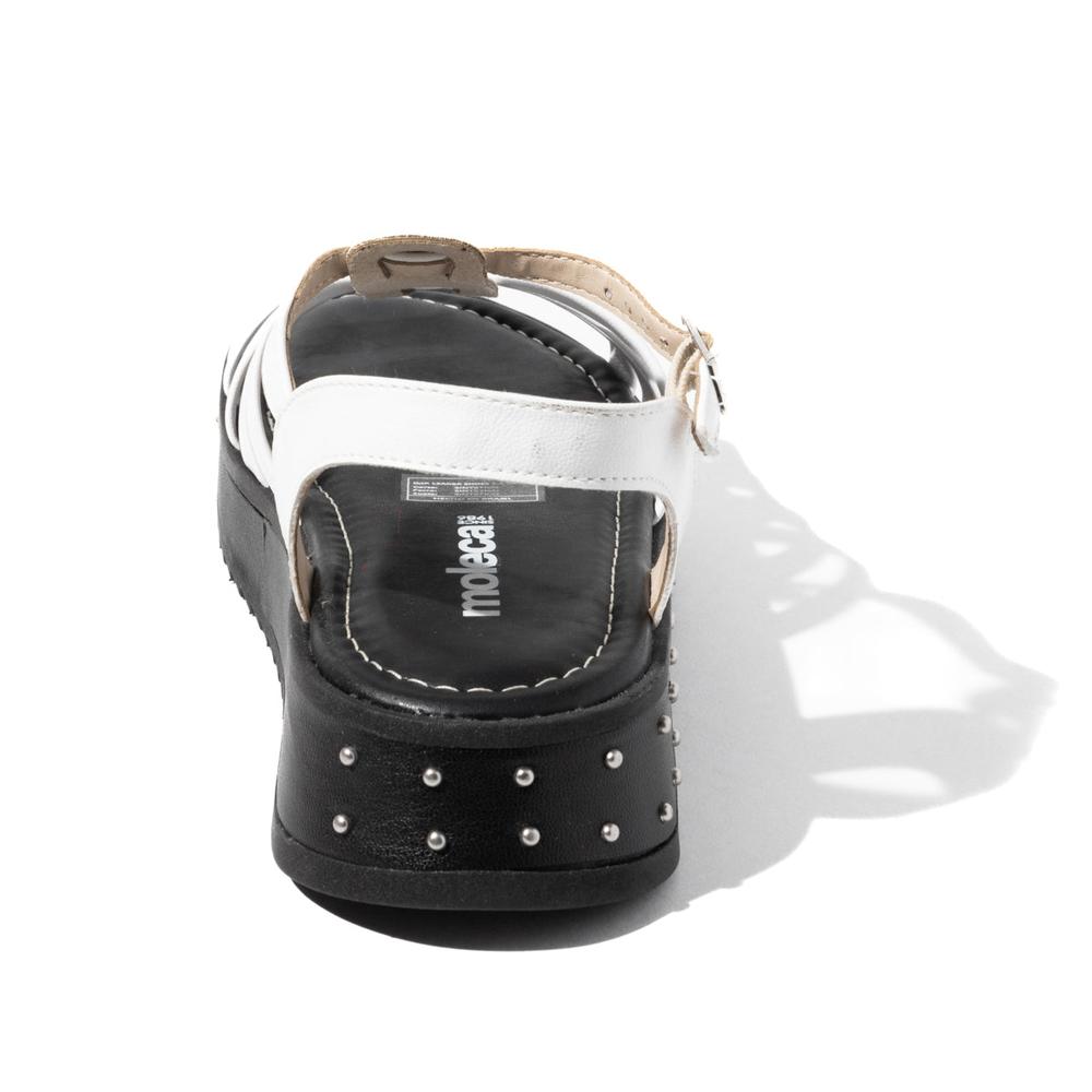 Foto 5 pulgar | Sandalia Plataforma Plana para Mujer Moleca 5456.205.9569 Blanca