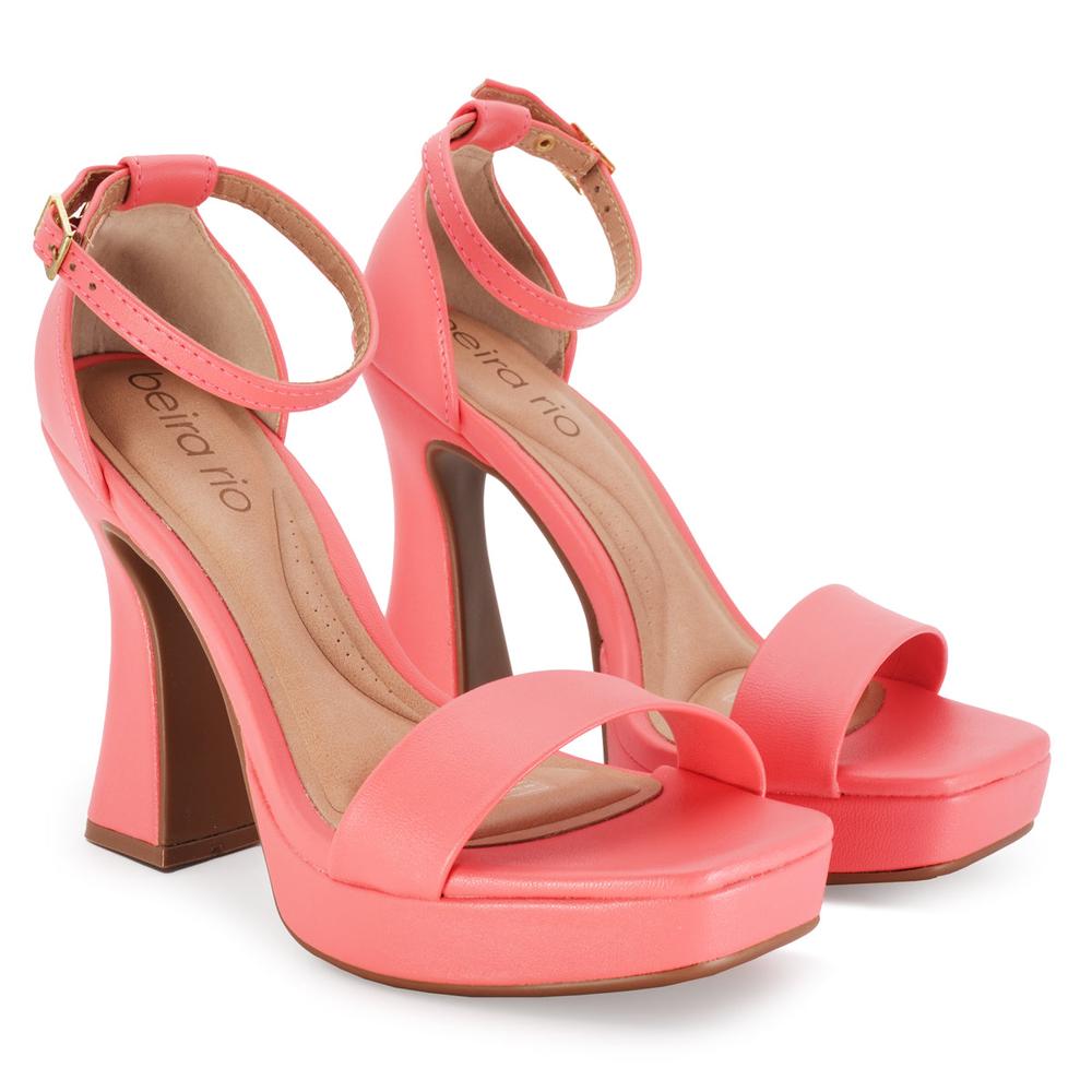 Foto 5 | Sandalias de Plataforma Beira Rio Ivy Turim Rosa para Mujer