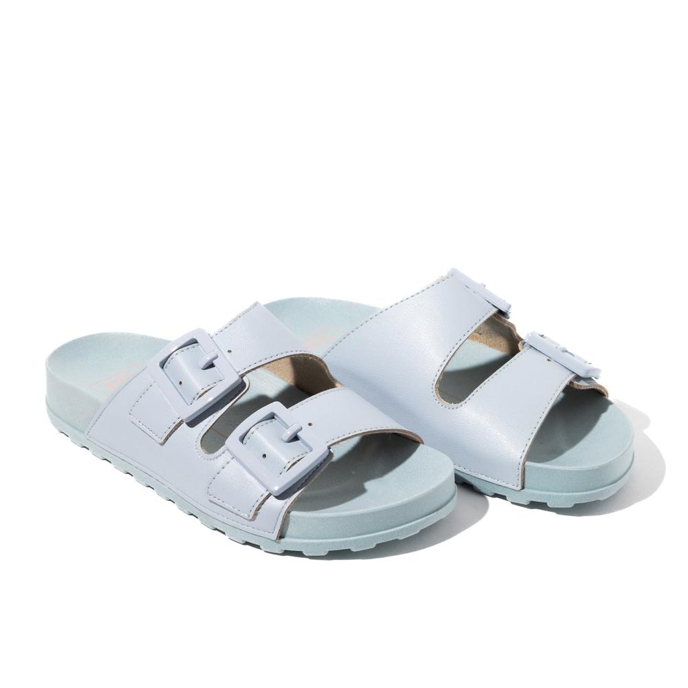 Foto 5 | Sandalias Moleca Azul Cielo para Mujer