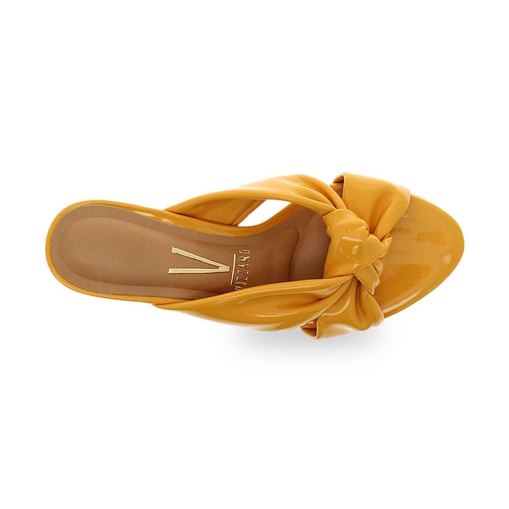 Foto 3 pulgar | Sandalias de Tacón Vizzano Amarillas para Mujer