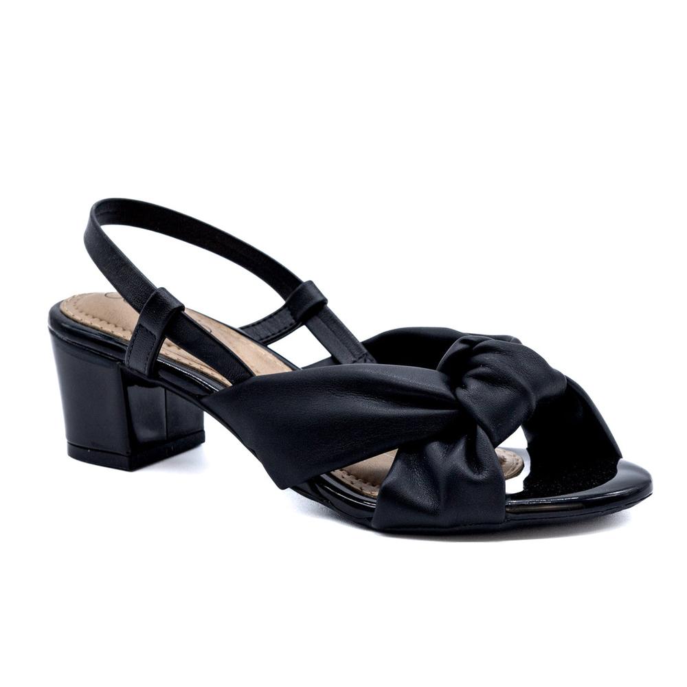 Foto 3 pulgar | Sandalias de Tacón Beira Rio Negras para Mujer