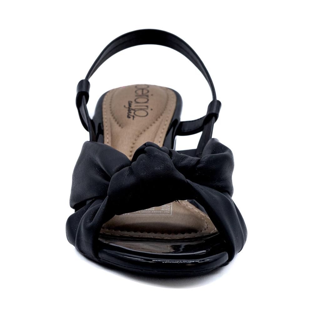 Foto 4 pulgar | Sandalias de Tacón Beira Rio Negras para Mujer