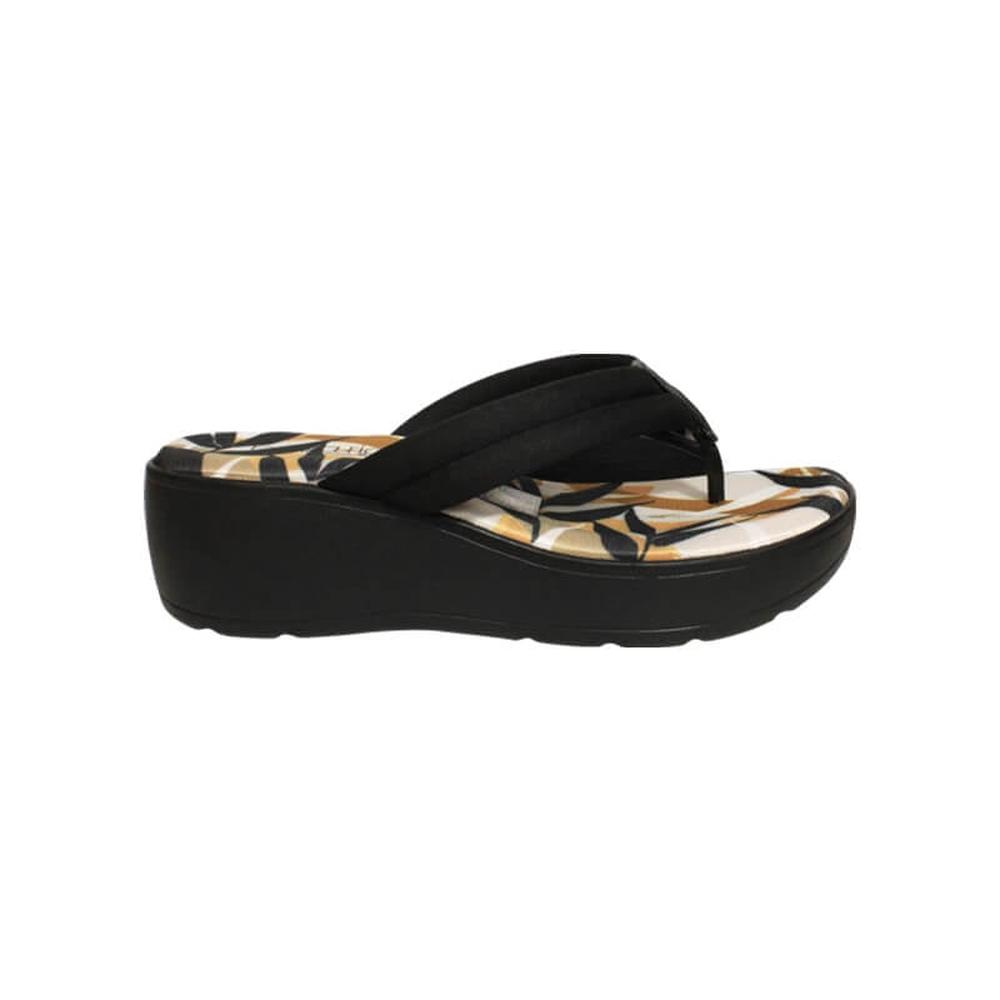 Foto 3 pulgar | Sandalia Plataforma Plana Beira Rio Ramaira Plata con Negro para Mujer