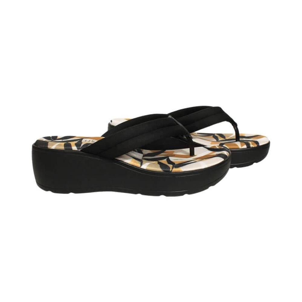Foto 4 pulgar | Sandalia Plataforma Plana Beira Rio Ramaira Plata con Negro para Mujer