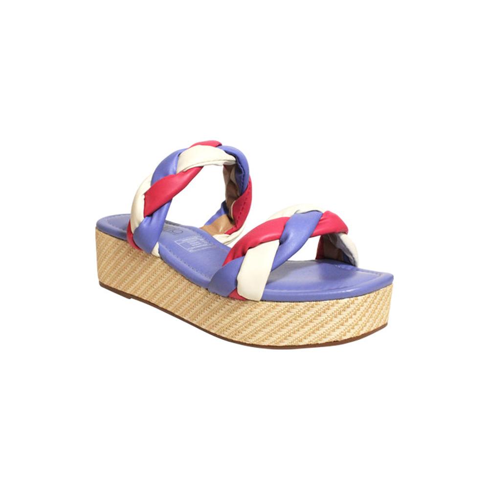 Foto 3 pulgar | Sandalia de Plataforma Plana para Mujer Beira Rio Ramiya Bold Multicolor