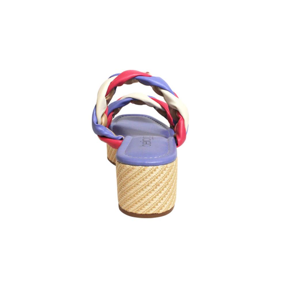 Foto 3 | Sandalia de Plataforma Plana para Mujer Beira Rio Ramiya Bold Multicolor