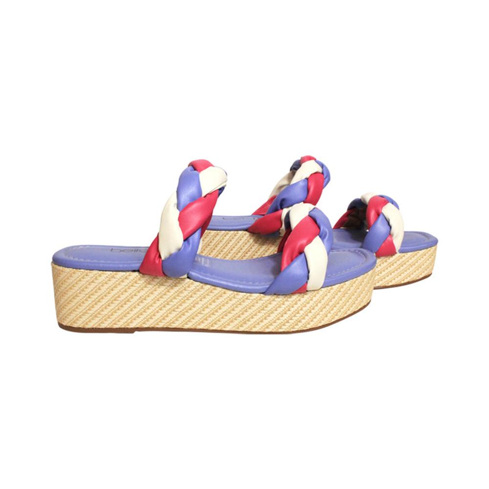 Foto 6 pulgar | Sandalia de Plataforma Plana para Mujer Beira Rio Ramiya Bold Multicolor
