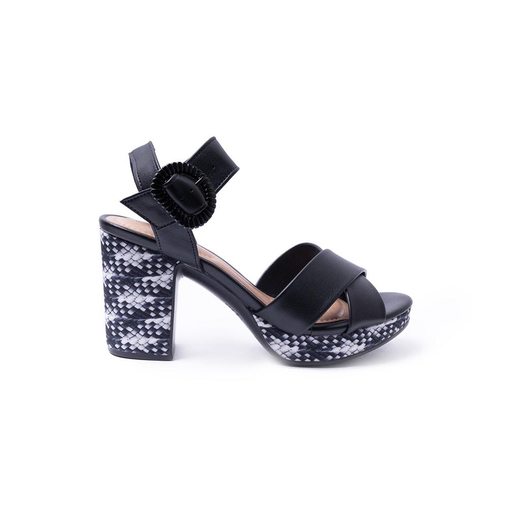 Foto 2 pulgar | Sandalias de Tacón Beira Rio Negras para Mujer