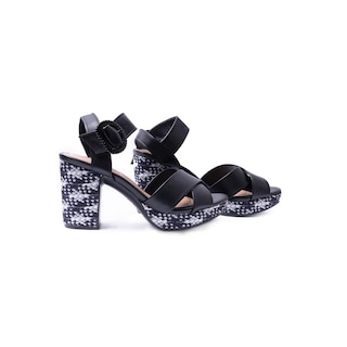 Foto 3 | Sandalias de Tacón Beira Rio Negras para Mujer