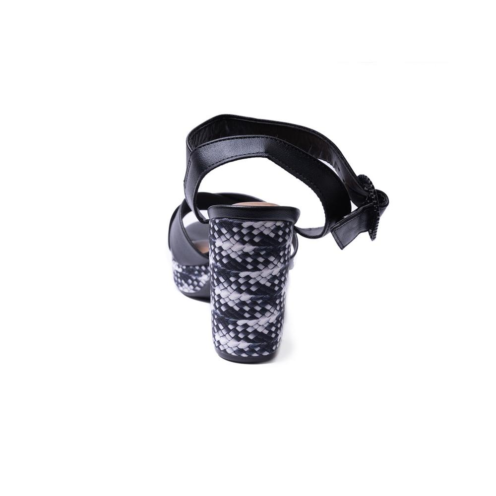Foto 6 pulgar | Sandalias de Tacón Beira Rio Negras para Mujer
