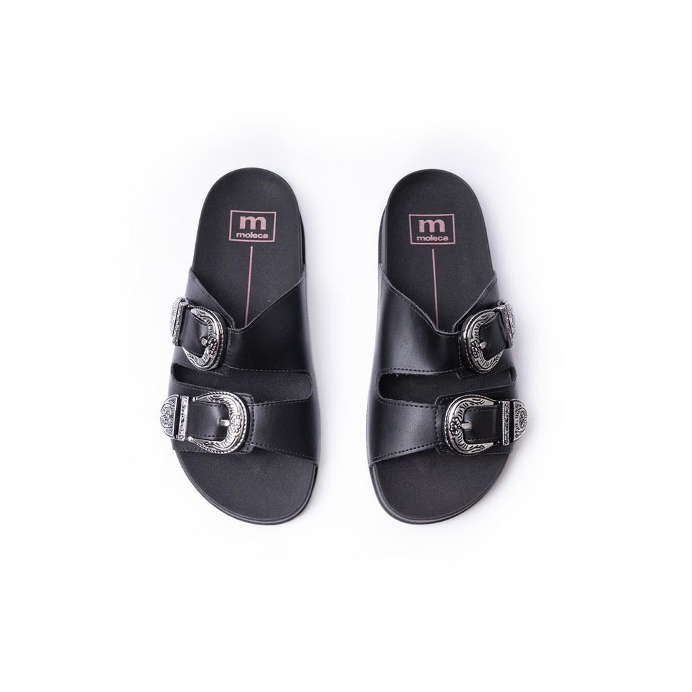 Foto 6 | Sandalias Moleca 5436.402.7800 Negras para Mujer