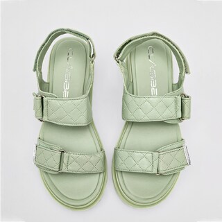 Foto 3 | Sandalias Clasben Verdes para Mujer