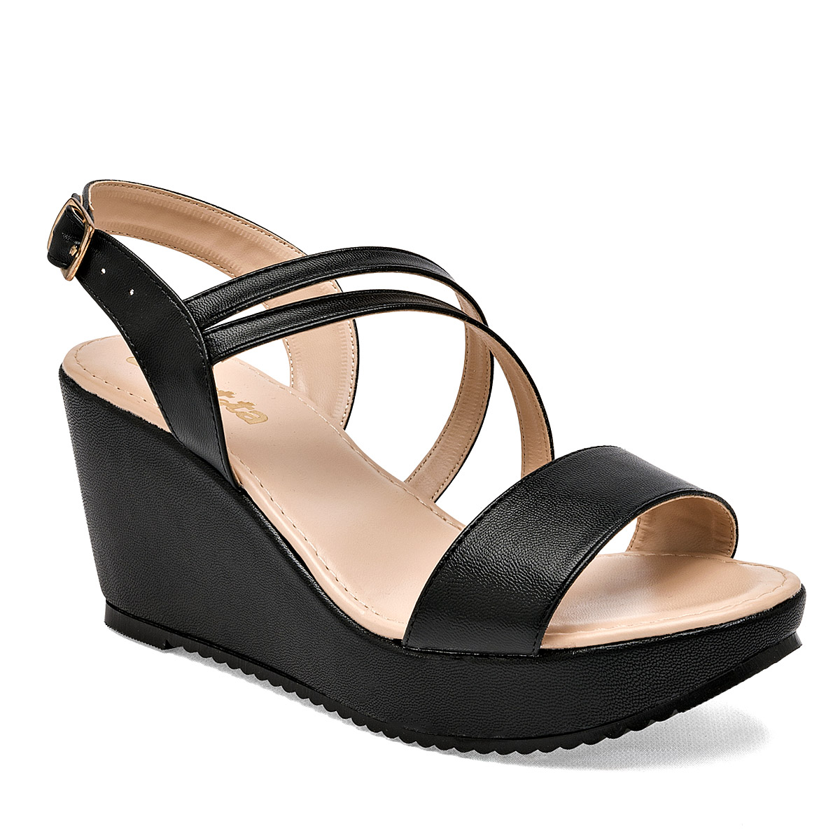 Sandalias Fratta Negras para Mujer