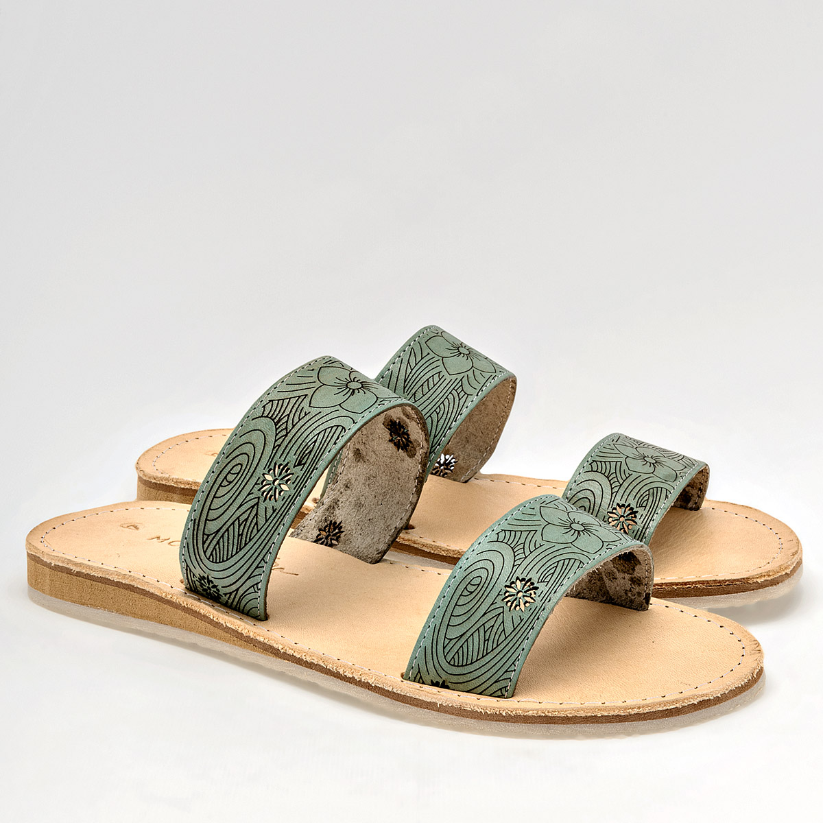 Foto 3 pulgar | Sandalias Mora Tierra Verdes para Mujer