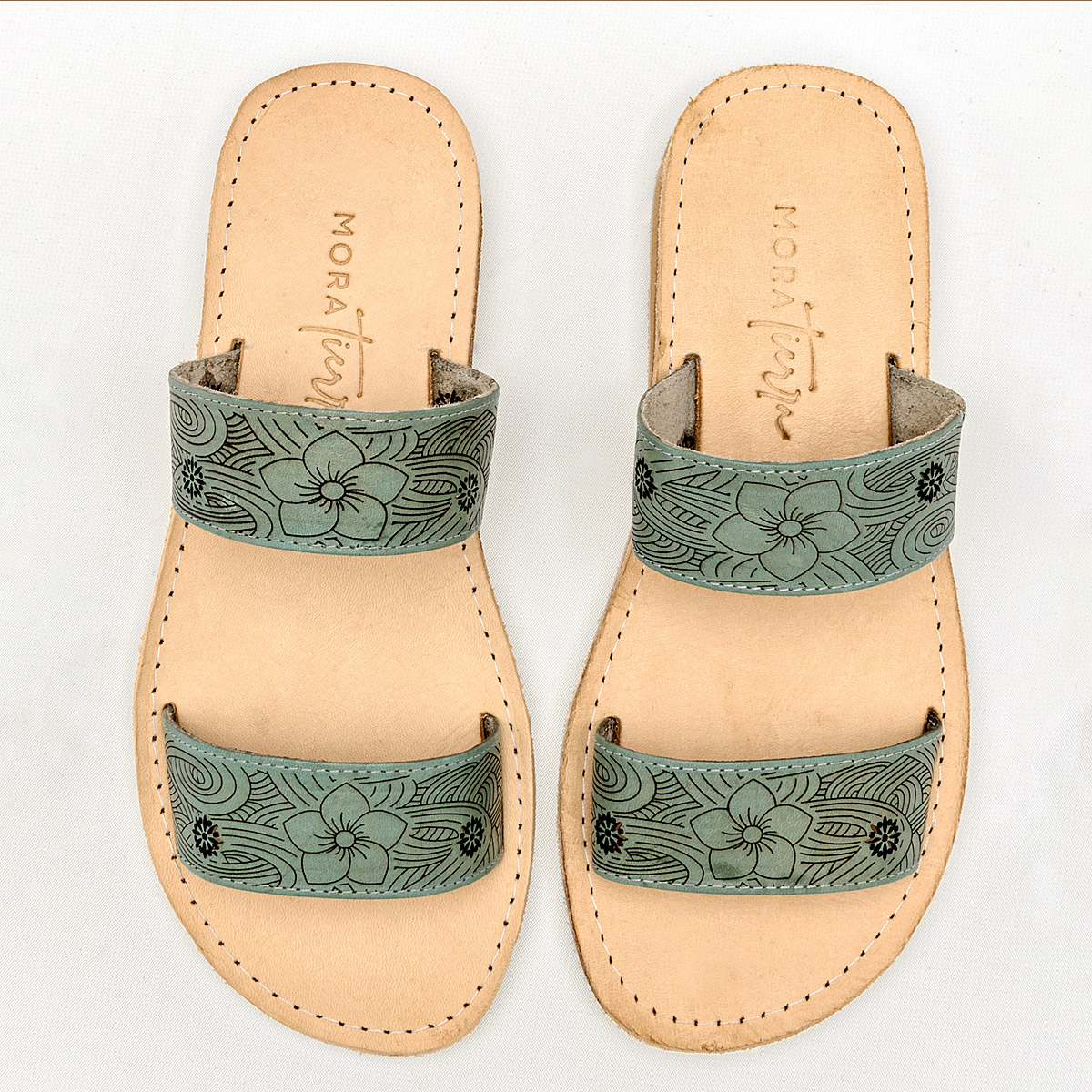 Foto 4 pulgar | Sandalias Mora Tierra Verdes para Mujer