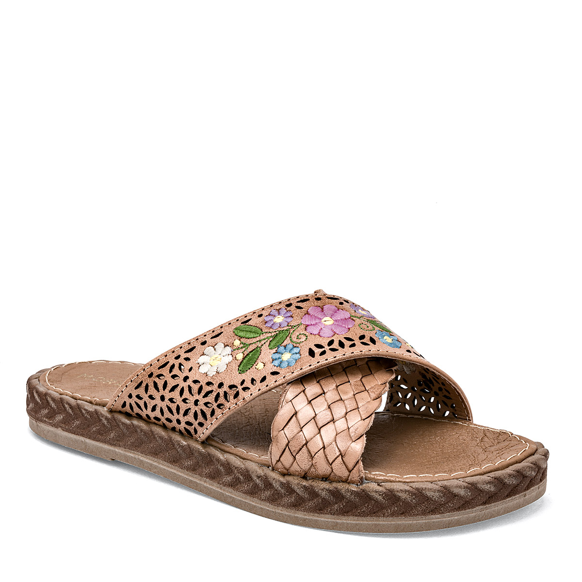 Foto 2 pulgar | Sandalia para Mujer Mora Tierra Beige 125251-e