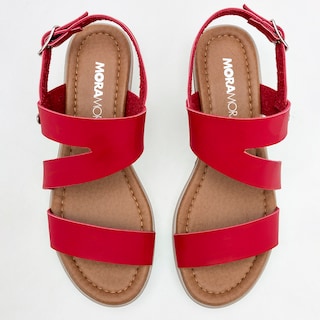 Foto 3 | Sandalias Moramora 125496-e Rojas para Mujer