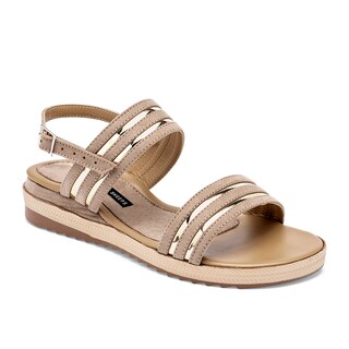 Foto 1 | Sandalias Lambers & Sheeps Beiges para Mujer