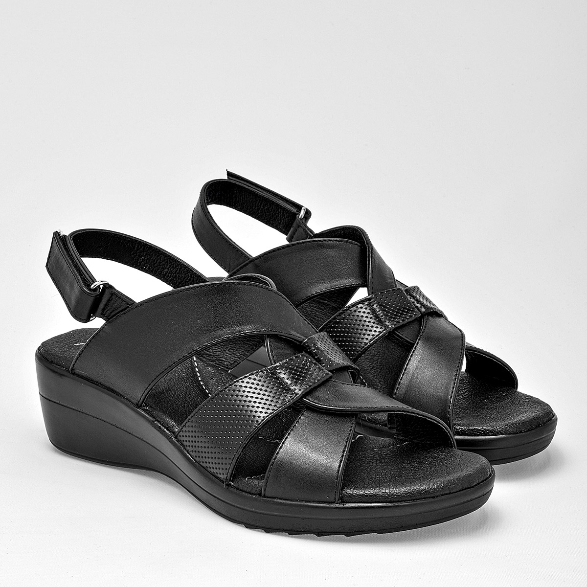 Foto 2 | Sandalias Principessa 125686-e Negras para Mujer