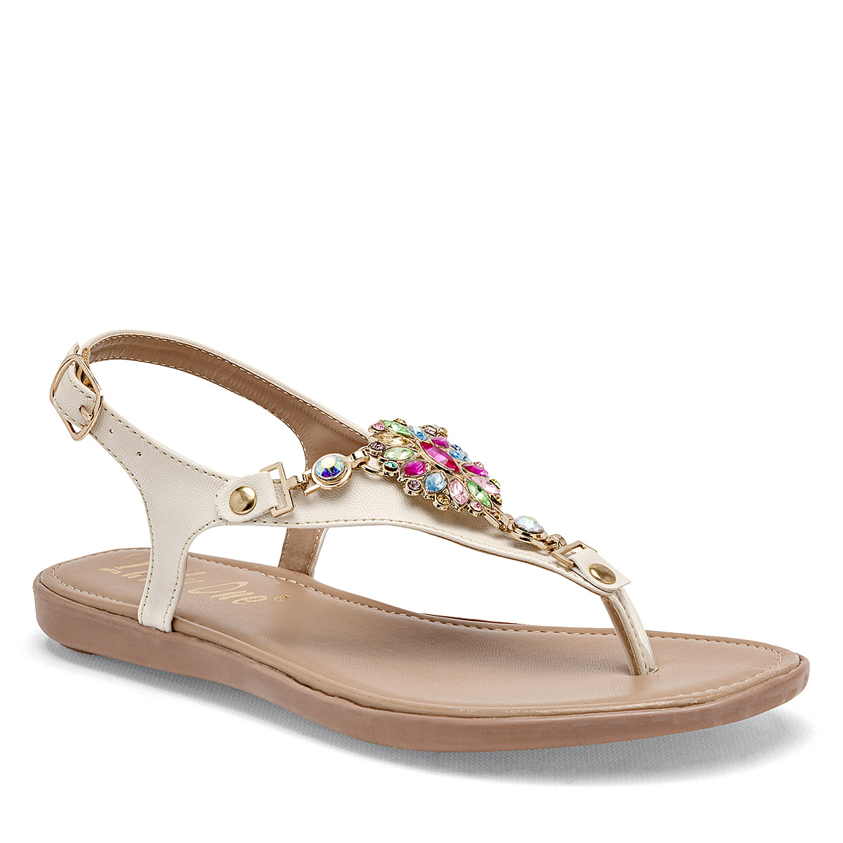 Foto 2 pulgar | Sandalias Lady One 126336-e Beige para Mujer