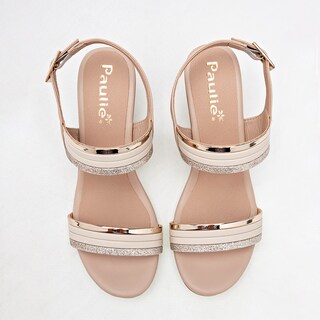 Foto 3 | Sandalias Paulie Beige para Mujer