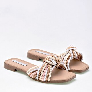 Foto 2 | Sandalias Moramora Beiges para Mujer