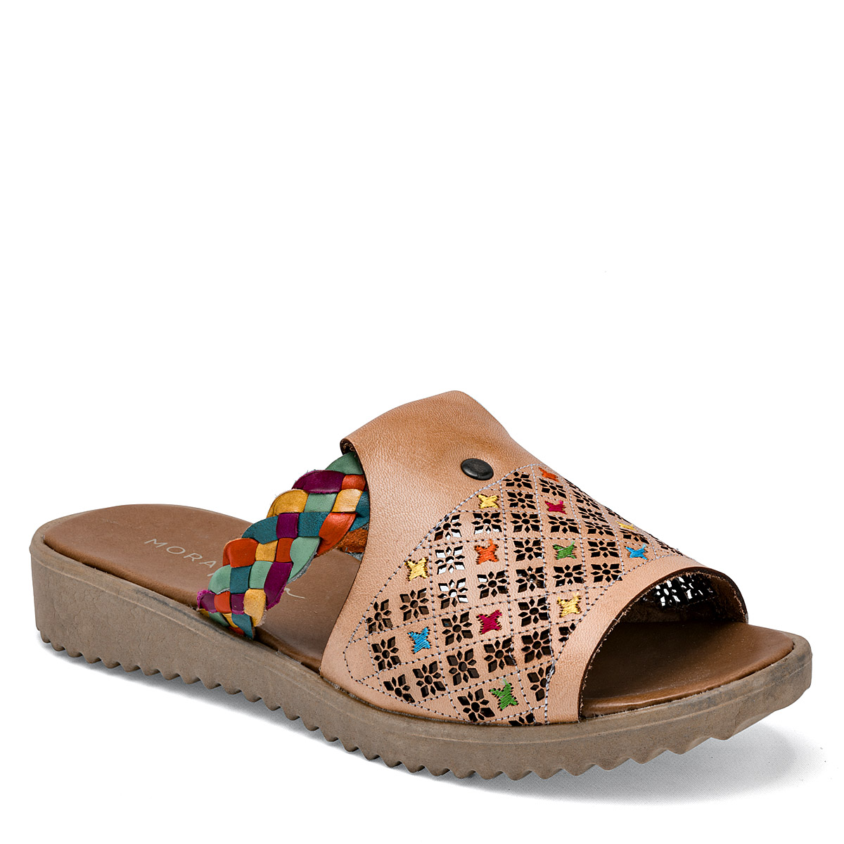 Foto 2 pulgar | Sandalias Mora Tierra Beiges para Mujer