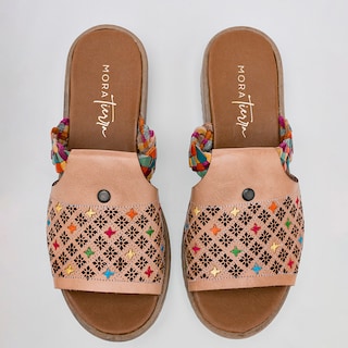 Foto 3 | Sandalias Mora Tierra Beiges para Mujer