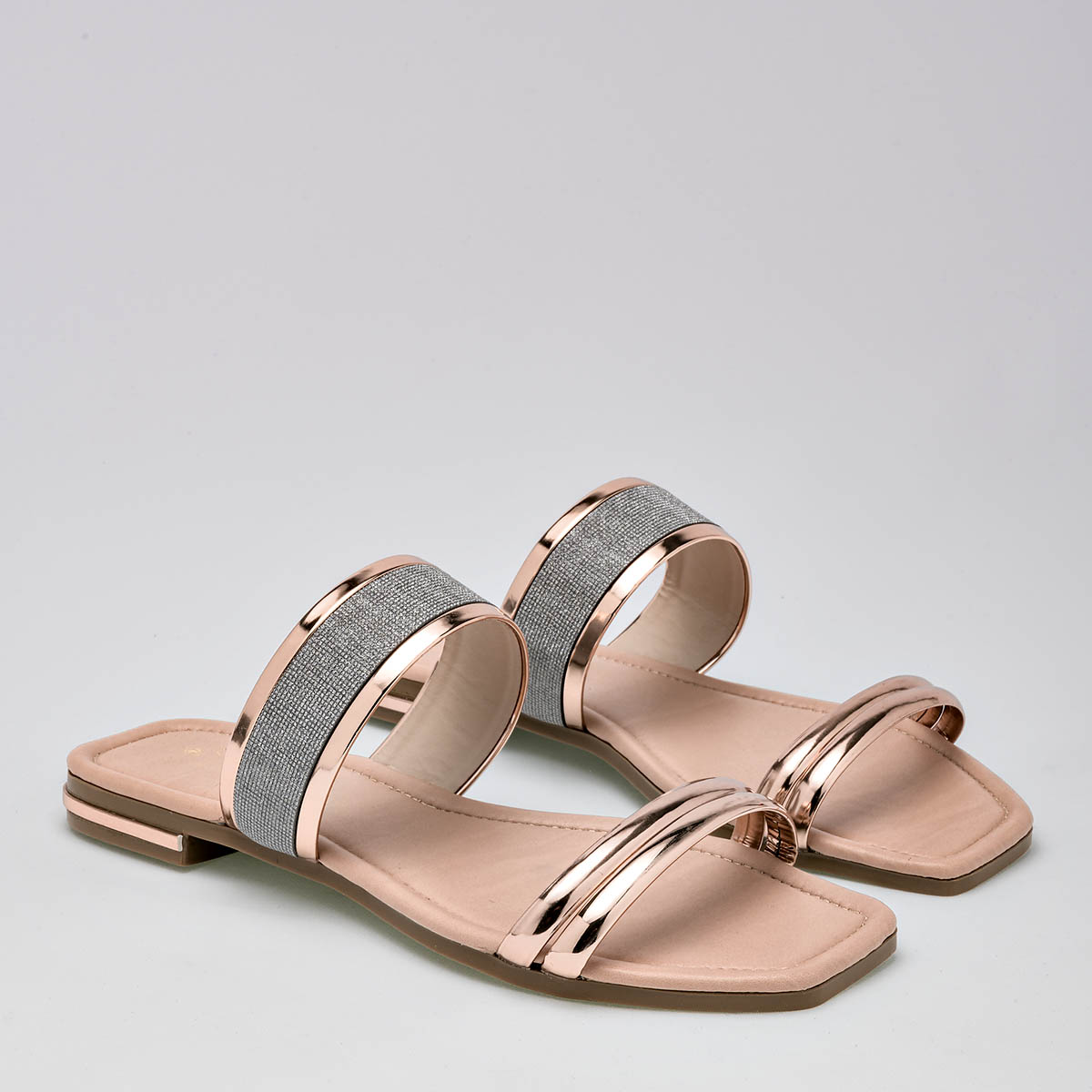 Foto 3 pulgar | Sandalias para Mujer Celex Doradas con Rosa
