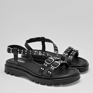 Foto 2 | Sandalias Green Love 125219-e Negras para Mujer