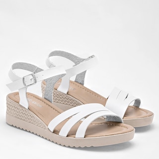 Foto 2 | Sandalias para Mujer Pravia Blancas